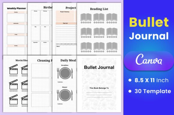 Bullet Journal Interior: A Complete Planner Kit for Creative Minds