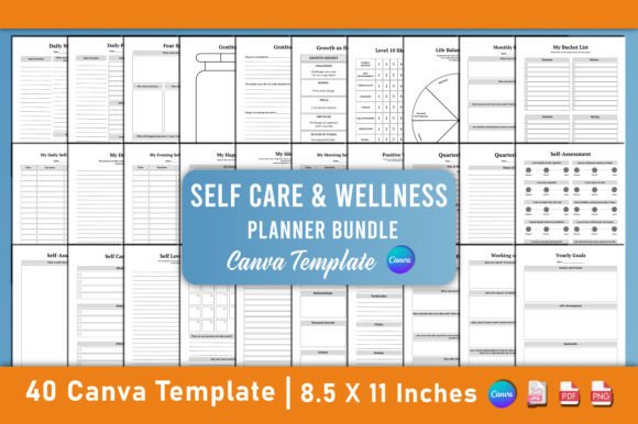 Designing a Personalized Path to Well-Being with the Self Care Wellness Planner Bundle