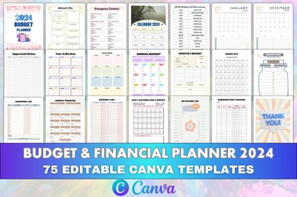 Designing with the Editable Budget Financial Planner 2024