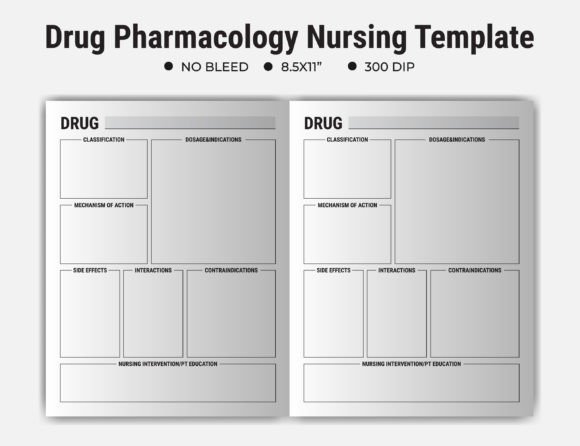 Drug Pharmacology Nursing Template for Smarter Study Sessions