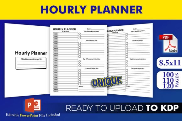 Hourly Planner KDP Interior Template: A Practical Resource for Consistent Planner Production