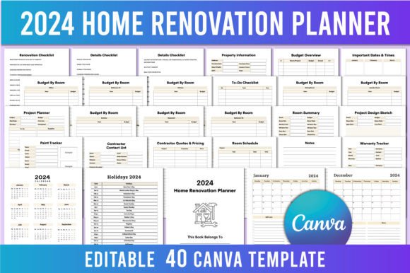 How an Editable 2024 Home Renovation Planner Can Simplify Your Project