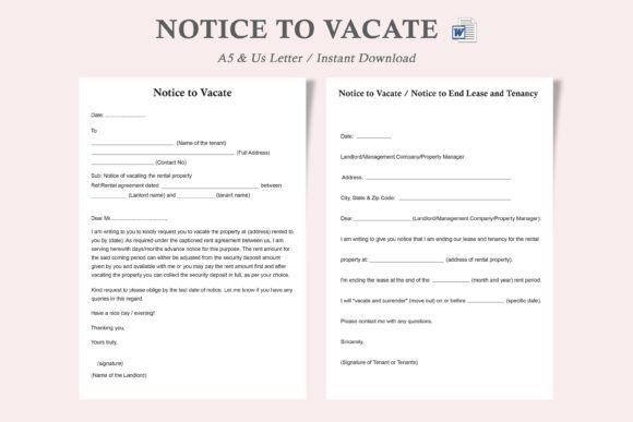 Notice to Vacate: Your Guide to Rental Property Lease Termination