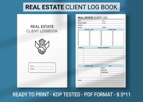 Real Estate Client Log Book KDP Interior
