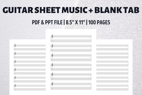 The Essential Guide to Guitar Sheet Music with Blank Tablature for Every Musician